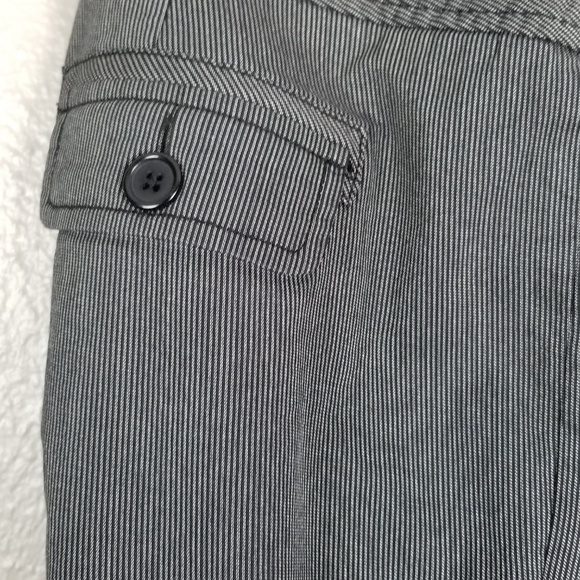 City Unltd Pinstripe Mid-Rise Straight Leg Pant 12 - Picture 3 of 8
